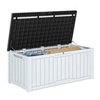 Coffre de pont verrouillable en résine résistant à l'eau de 120 à 260 gallons