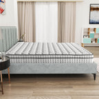 Assemblé aux États-Unis - Matelas hybride 12 Diamond à ressorts ensachés et mousse à mémoire de forme Cool Gel