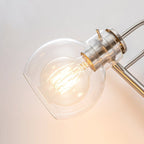 Applique murale de salle de bain à 2/3 lumières avec abat-jour en verre