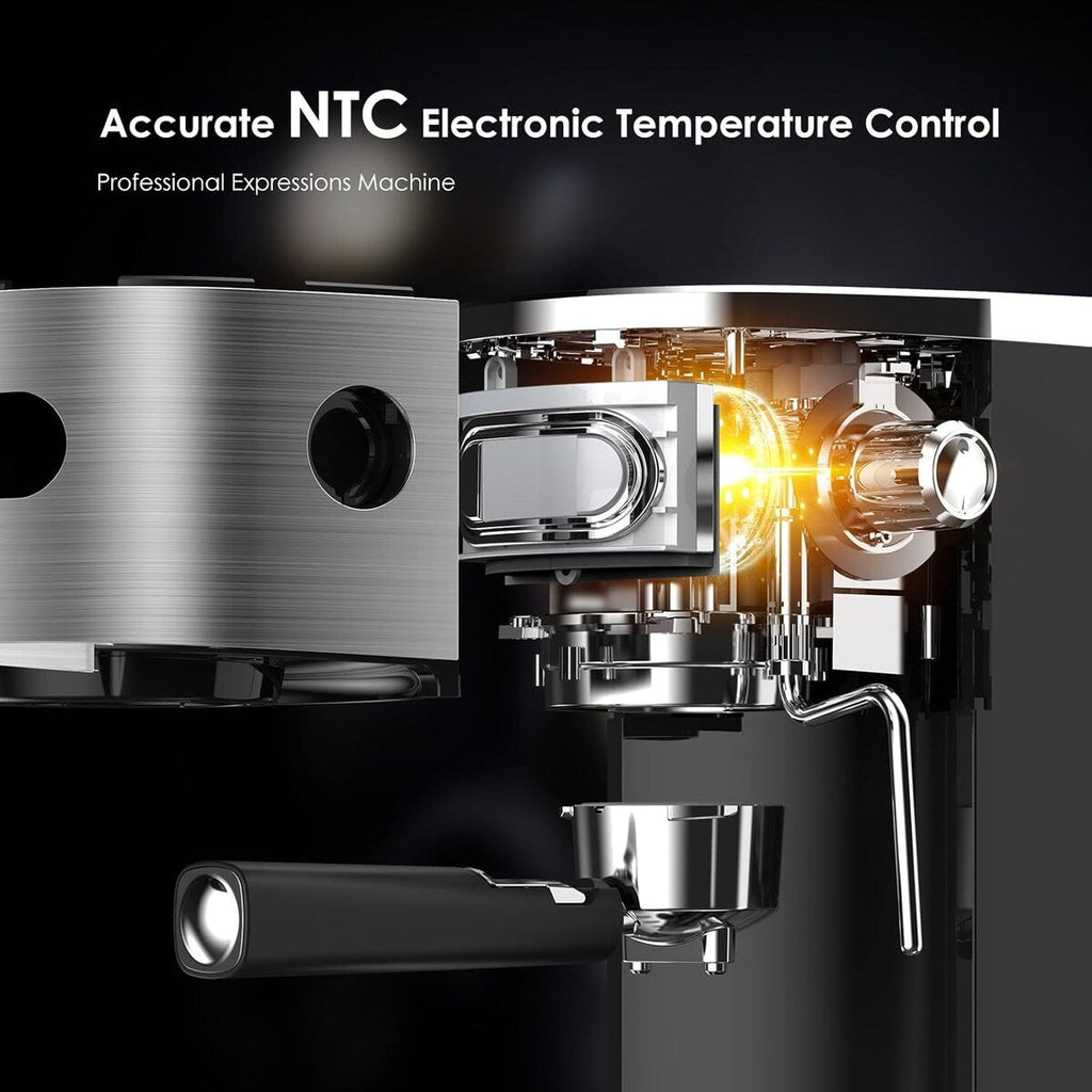 Machine à expresso 20 bars avec mousseur à lait et buse vapeur, machine à cappuccino et latte pour la maison, cadeau pour les amateurs de café