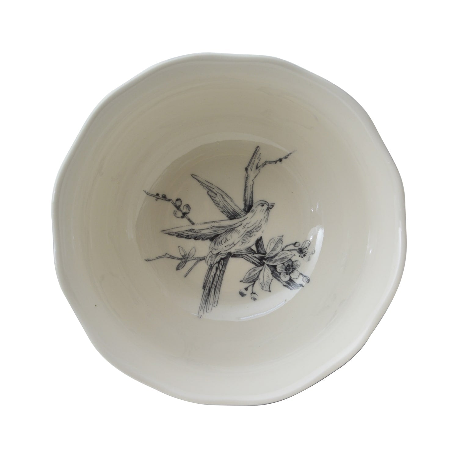 Service de table 16 pièces en porcelaine 222 Fifth Adelaide avec assiettes rondes, bols et tasses, bleu foncé