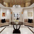 Lustre de ferme de 63 cm à 8 lumières, lustre en cristal, lustre tambour pour salle à manger, salon, chambre à coucher, cuisine