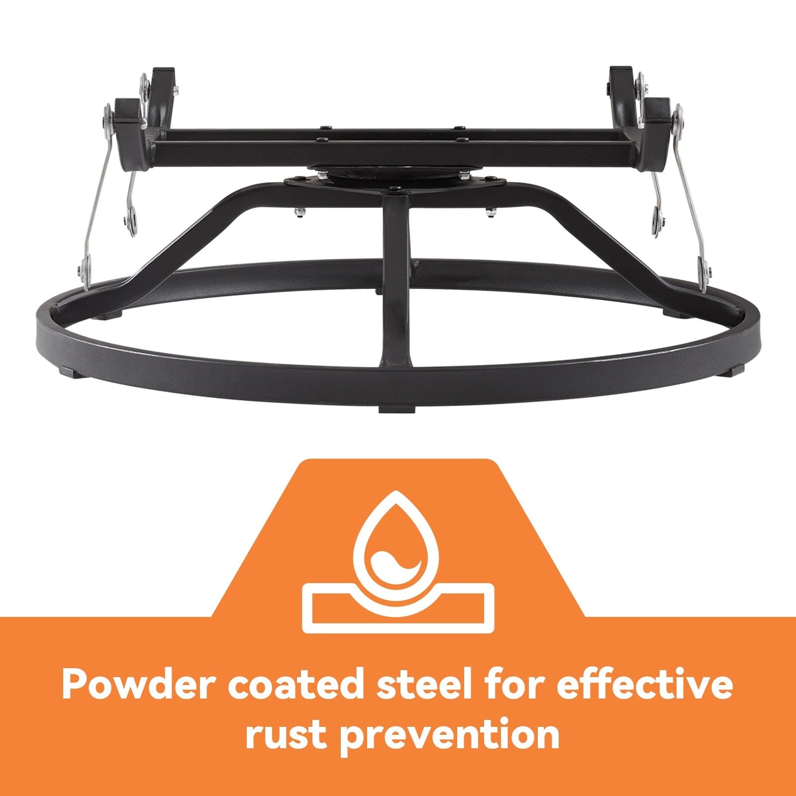 Fauteuil à bascule pivotant d'extérieur Gymojoy 3 pièces en osier avec coussin et table