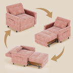 Canapé-lit 3 en 1 réglable, canapé-lit gigogne, convertible et pliable pour salon