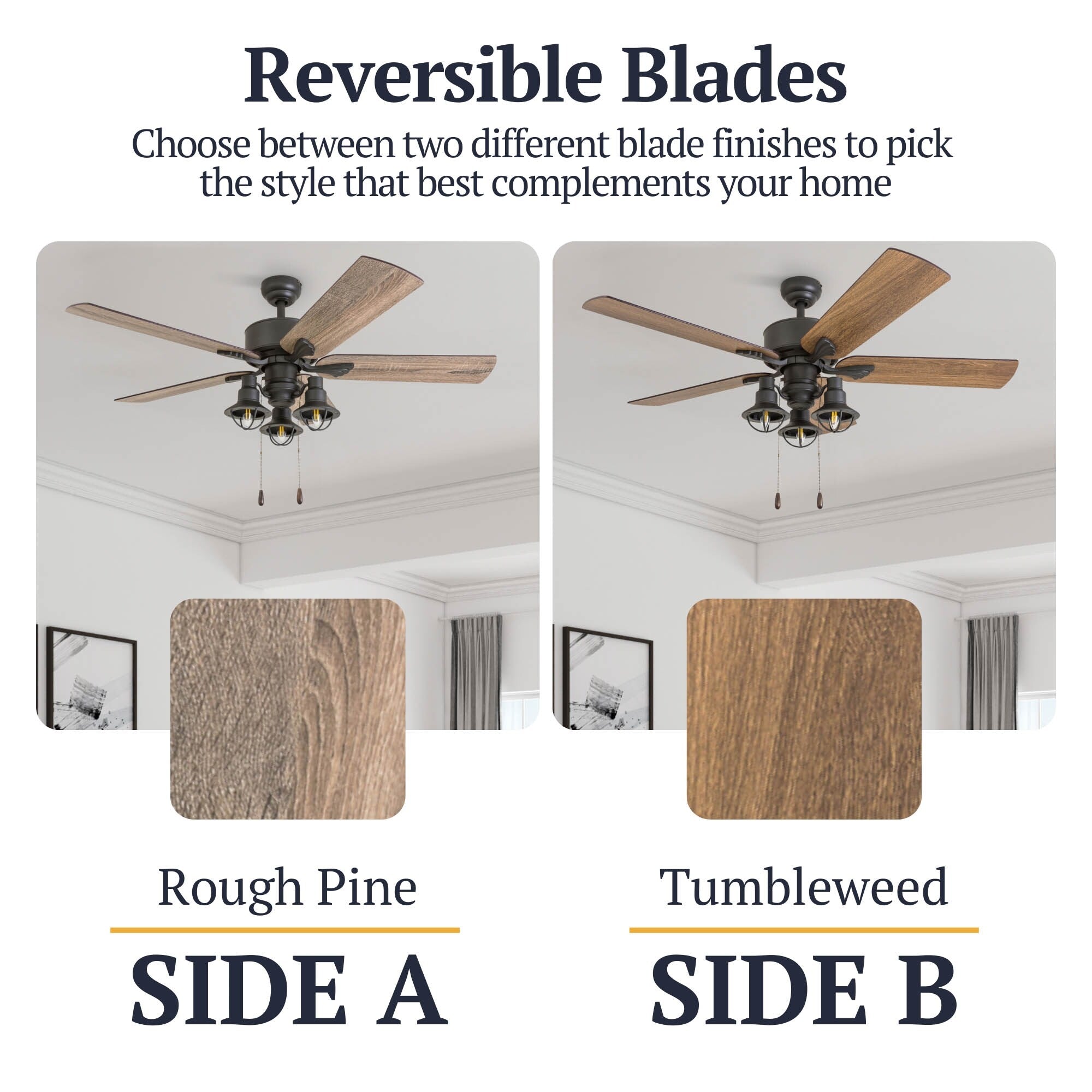 Ventilateur de plafond LED Prominence Home Sivan Bronze Farmhouse avec éclairage et télécommande