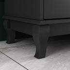 Commode double de 55,1 po de large avec tiroirs de rangement