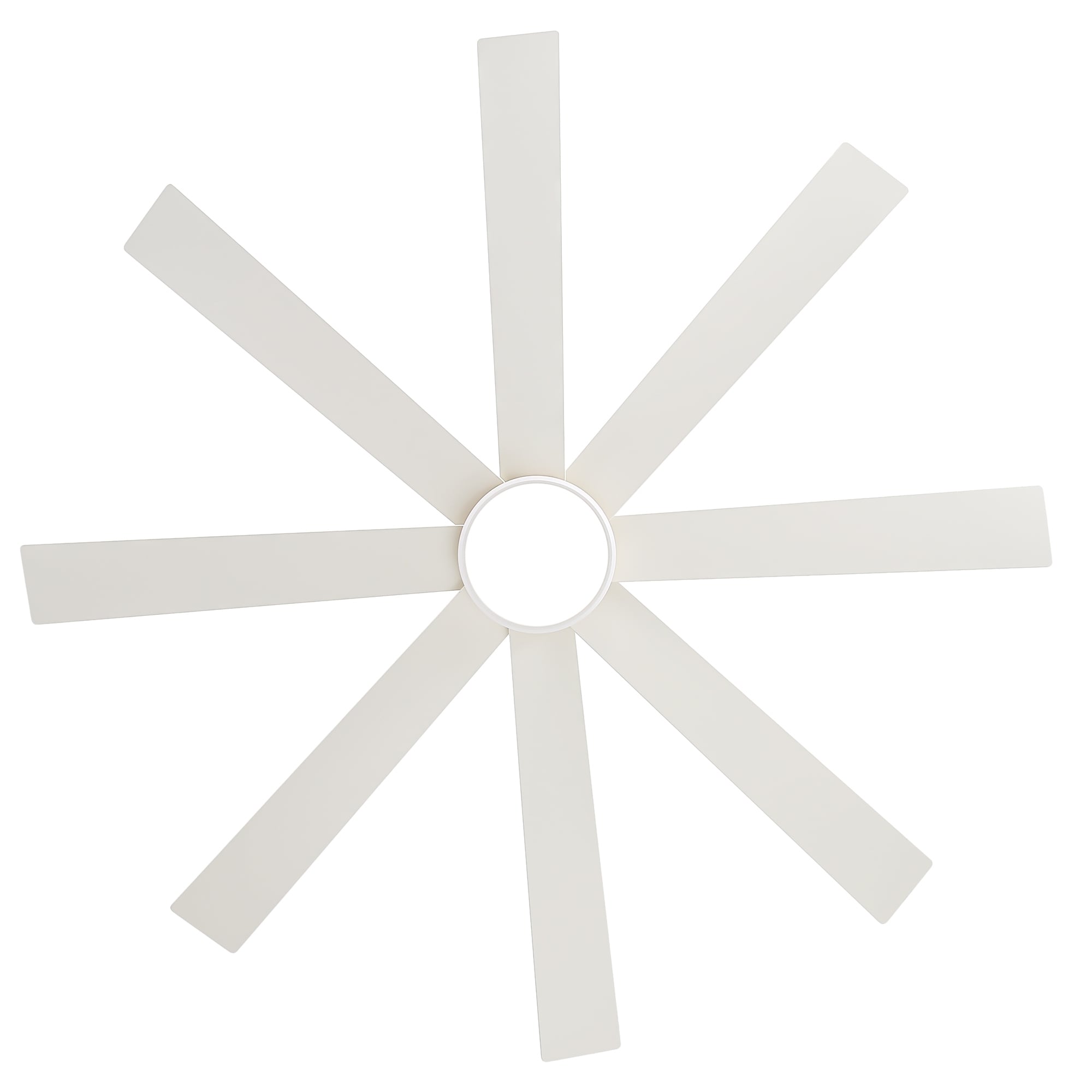 Ventilateur de plafond LED noir à 8 pales de 65 pouces avec éclairage et télécommande