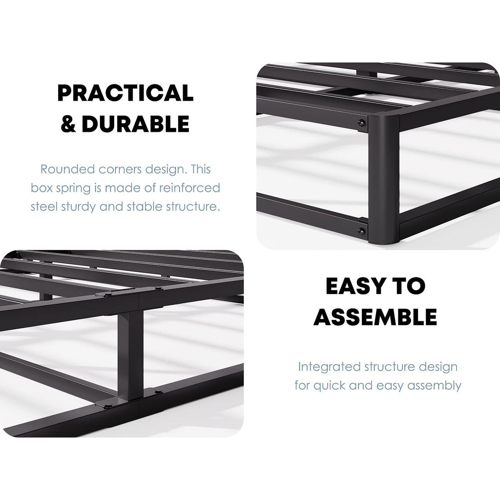 Sommier métallique FSCHOS de 7 pouces, sommier de base, sans pieds