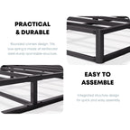 Sommier métallique FSCHOS de 7 pouces, sommier de base, sans pieds