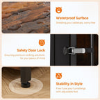 Meuble pour cage à chien de 70,86 pouces, meuble TV pour grandes races avec coussin et chambres doubles (sans coussin)