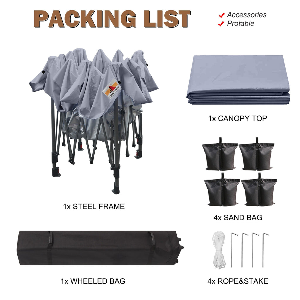 ABCCANOPY Tente à baldaquin facile à monter et durable Tente à baldaquin d'extérieur