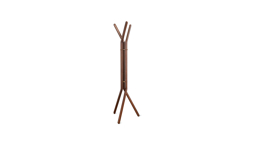 Porte-manteau Unwind, noyer teinté