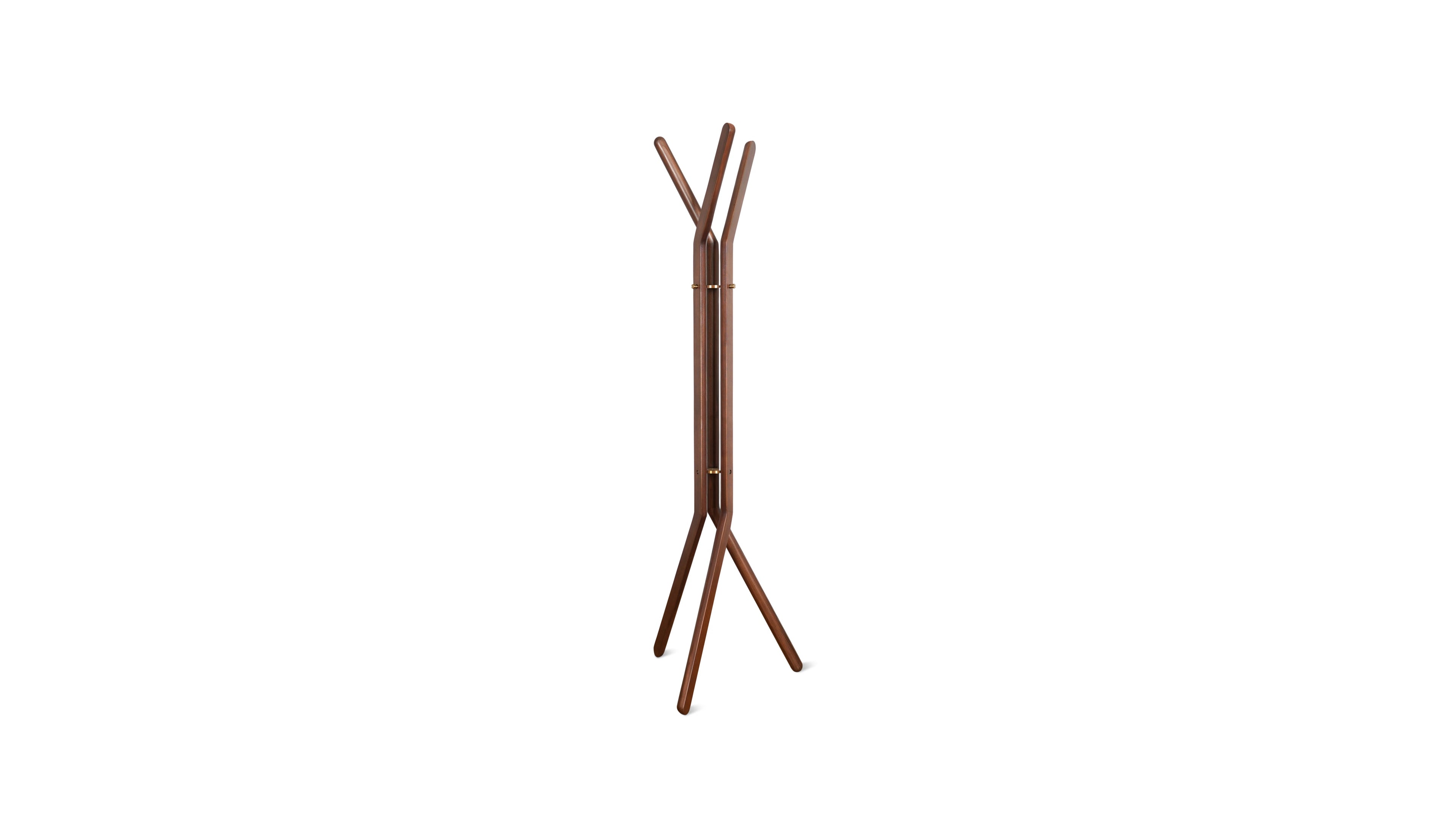 Porte-manteau Unwind, noyer teinté