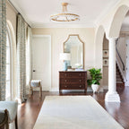 Plafonnier semi-encastré en cristal Elvira à 8 lumières, motif roue de chariot