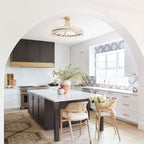 Plafonnier semi-encastré en cristal Elvira à 8 lumières, motif roue de chariot