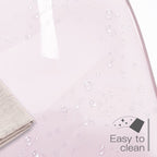 Chaise de bureau pivotante en acrylique à hauteur réglable sans accoudoirs