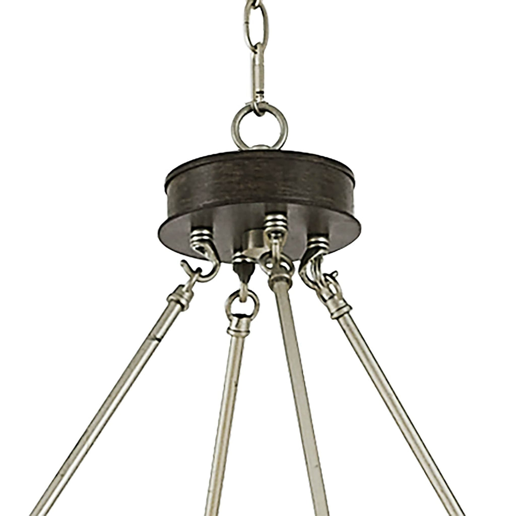 Lustre Acroma Farmhouse à 12 lumières, 40 po, en forme de roue de chariot, certifié UL - 40 po P x 138 po H