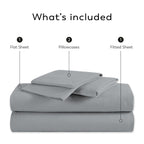 Parure de draps Aireolux en coton égyptien de luxe ultra-doux et soyeux 1000 fils