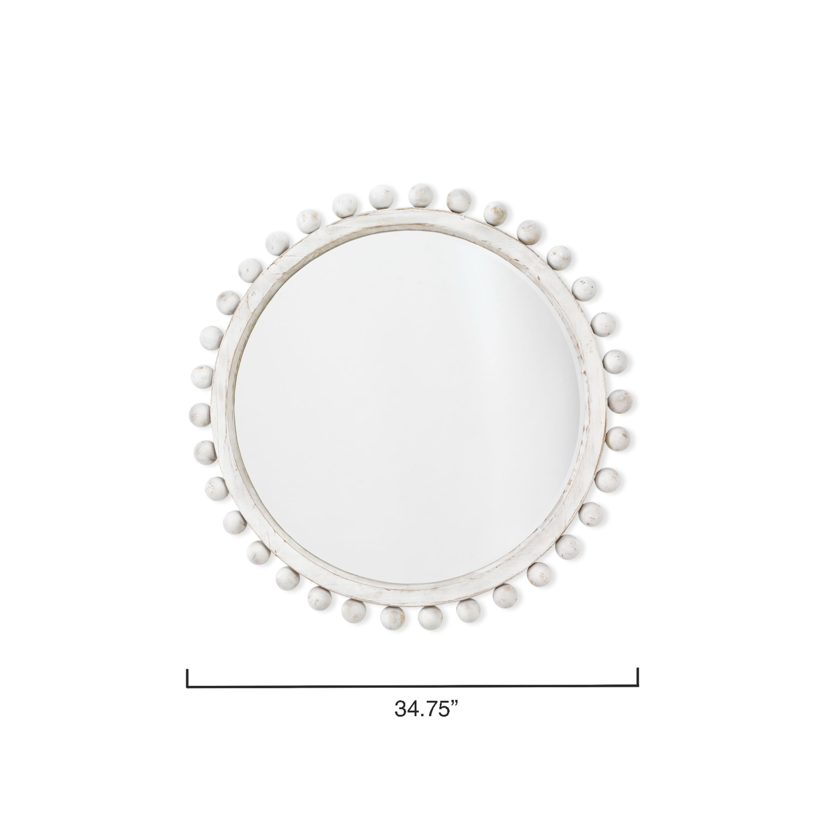 Miroir rond en bois Alden Décor Orion, naturel