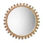 Miroir rond en bois Alden Décor Orion, naturel