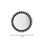 Miroir rond en bois Alden Décor Orion, naturel