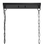 Lustre linéaire rectangulaire Allegray Farmhouse de 52 po à 7 lumières pour îlot de cuisine