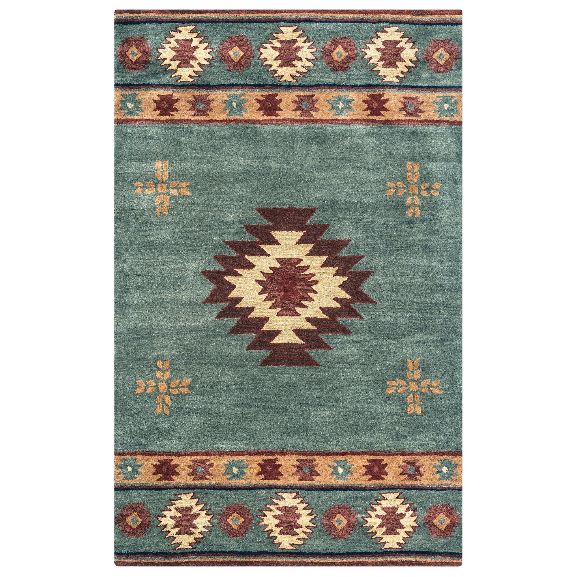 Tapis en laine touffeté à la main Alora Decor Ryder Southwestern