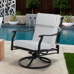 Lot de 4 coussins de chaise à dossier haut Aoodor Patio, 46 ​​x 21 x 4 pouces (coussins uniquement)