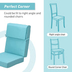 Lot de 4 coussins de chaise à dossier haut Aoodor Patio, 46 ​​x 21 x 4 pouces (coussins uniquement)