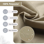 Lot de 4 coussins de chaise à dossier haut Aoodor Patio, 46 ​​x 21 x 4 pouces (coussins uniquement)