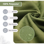 Lot de 4 coussins de chaise à dossier haut Aoodor Patio, 46 ​​x 21 x 4 pouces (coussins uniquement)