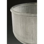 Luminaire de salle de bain côtier à trois lumières, collection Archie, en chrome poli, verre prismatique double transparent - 8,75 x 26,25 x 7,25