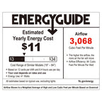 Ventilateur de plafond Astrid River of Goods, 3 lumières, 52 pouces, bronze huilé multicolore et vitrail - 52 x 52 x 14,75/19,75