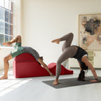 Chaise longue convertible Avana Kami / Yoga et massage - Ottomane 2 en 1 avec fauteuil de yoga pliable dissimulé, microvelours - N/A