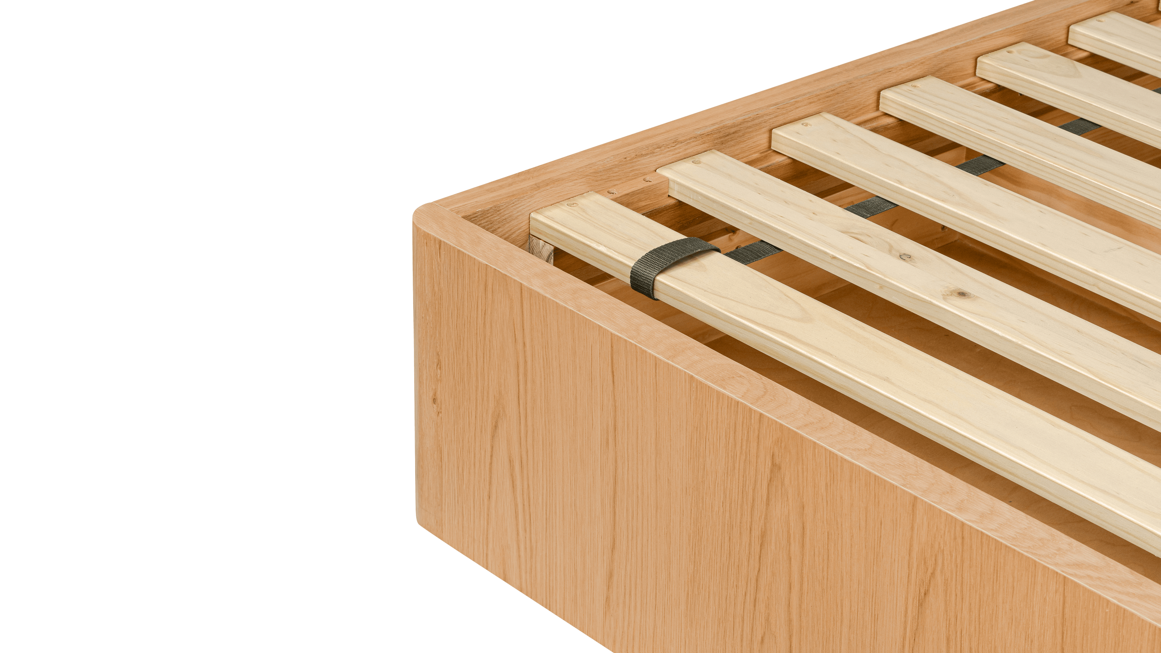 Lit coffre Form, Queen, chêne blanc