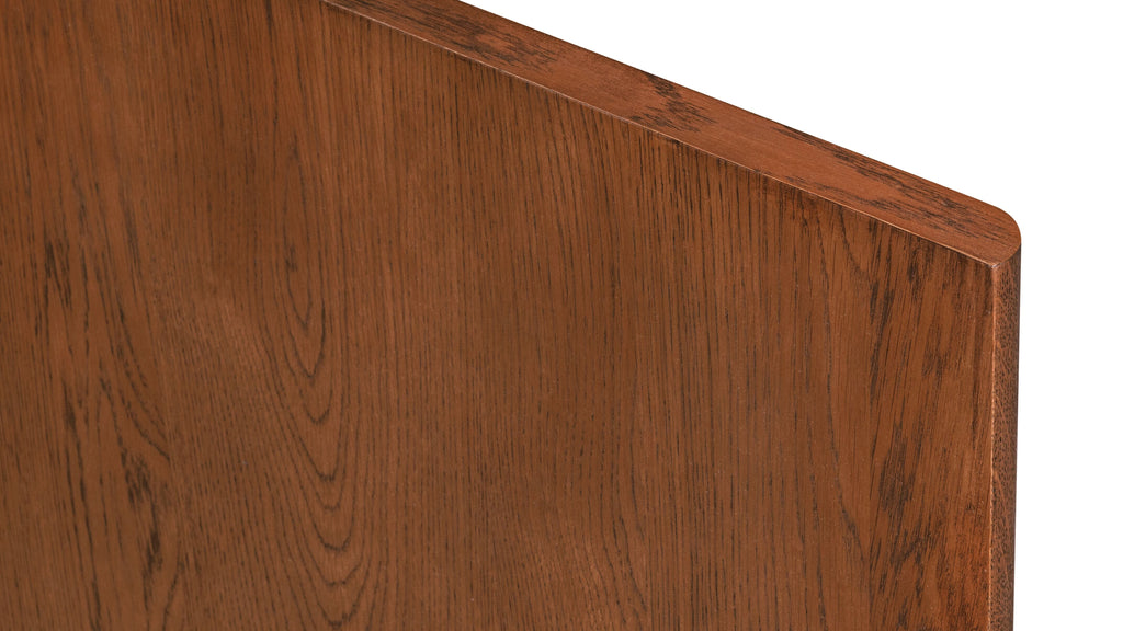 Lit coffre Form, Queen, noyer teinté