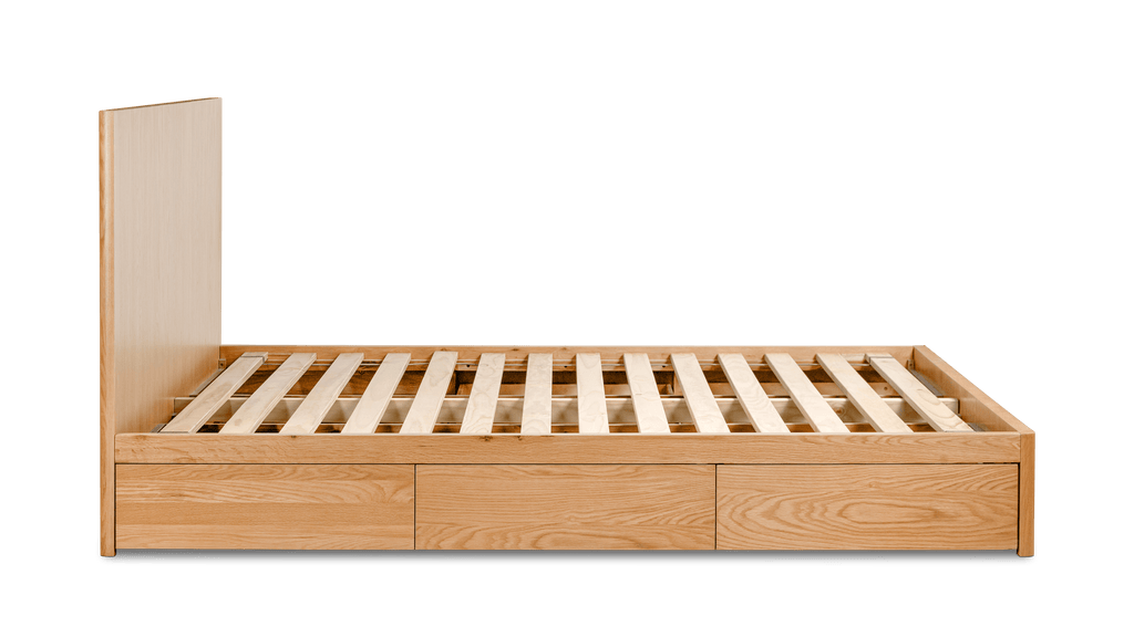 Lit coffre Form, King, chêne blanc