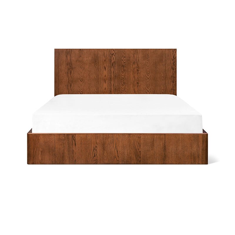 Lit coffre Form, King, noyer teinté