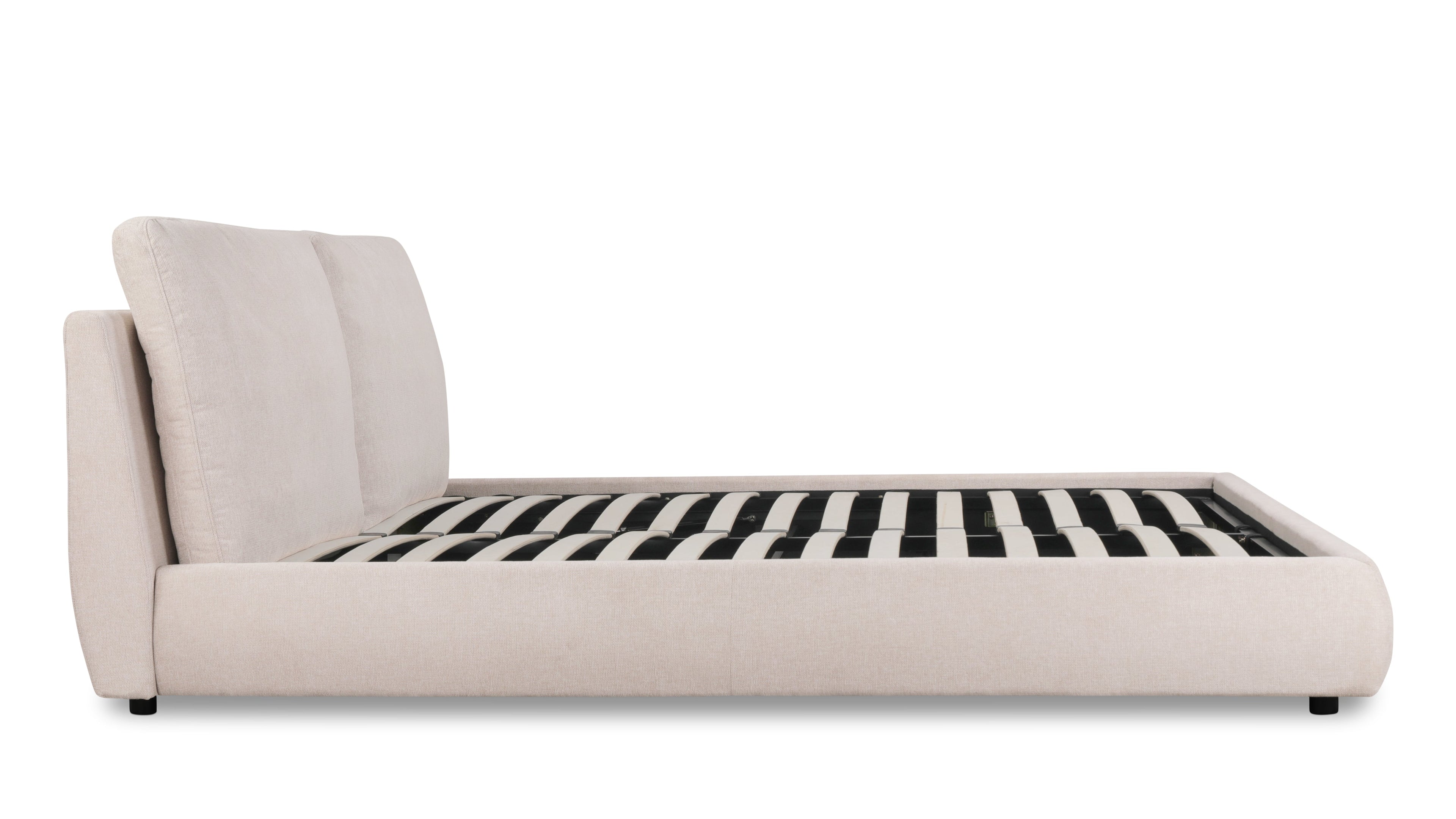 Lit nuage avec rangement, King, Latte