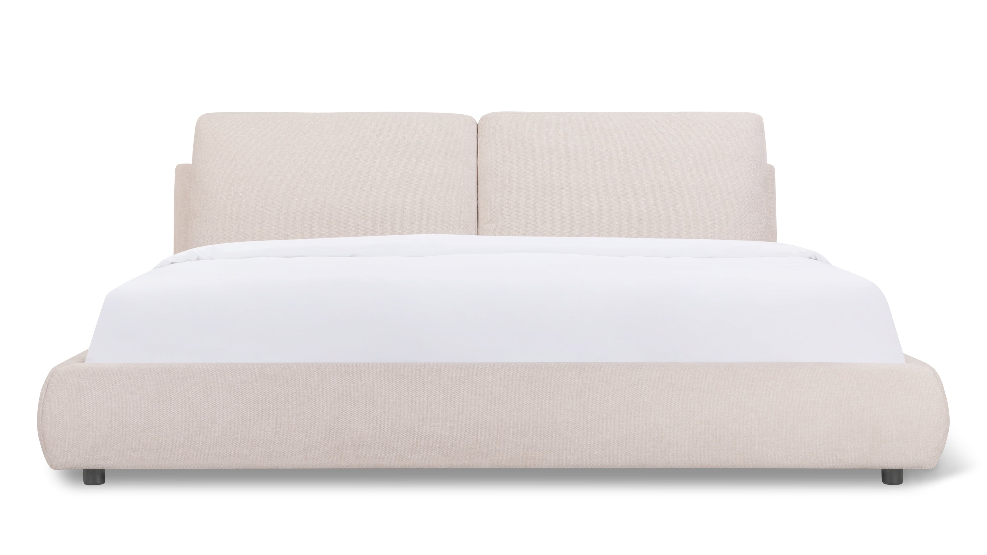 Lit nuage avec rangement, King, Latte