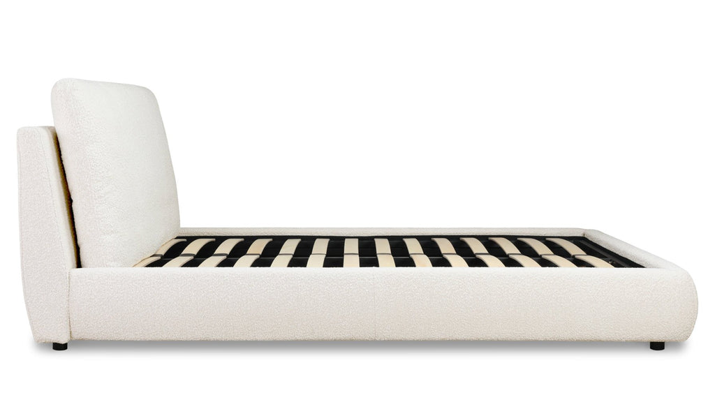 Lit nuage, Grand lit, Bouclé crème