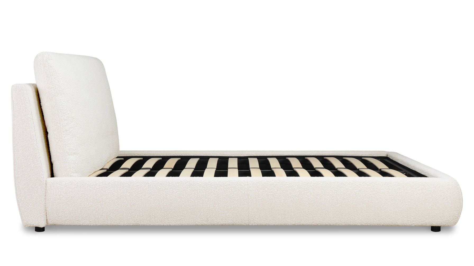 Lit nuage, Grand lit, Bouclé crème