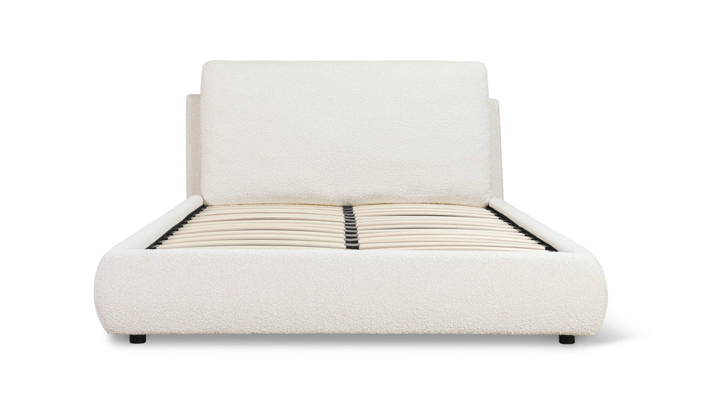 Lit nuage, Grand lit, Bouclé crème