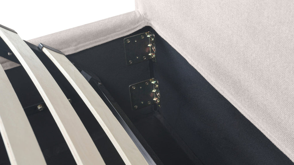 Lit coffre Wave, Queen, Latte