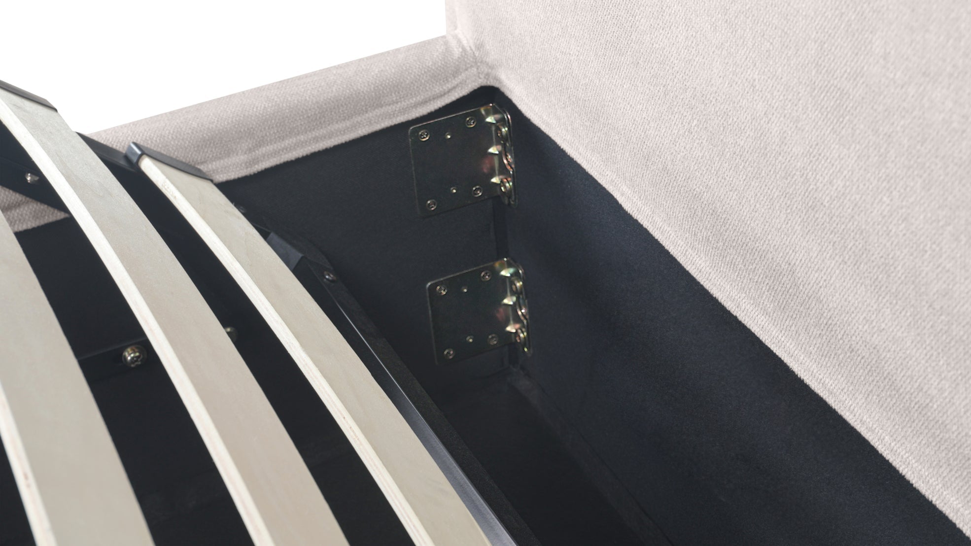 Lit coffre Wave, Queen, Latte