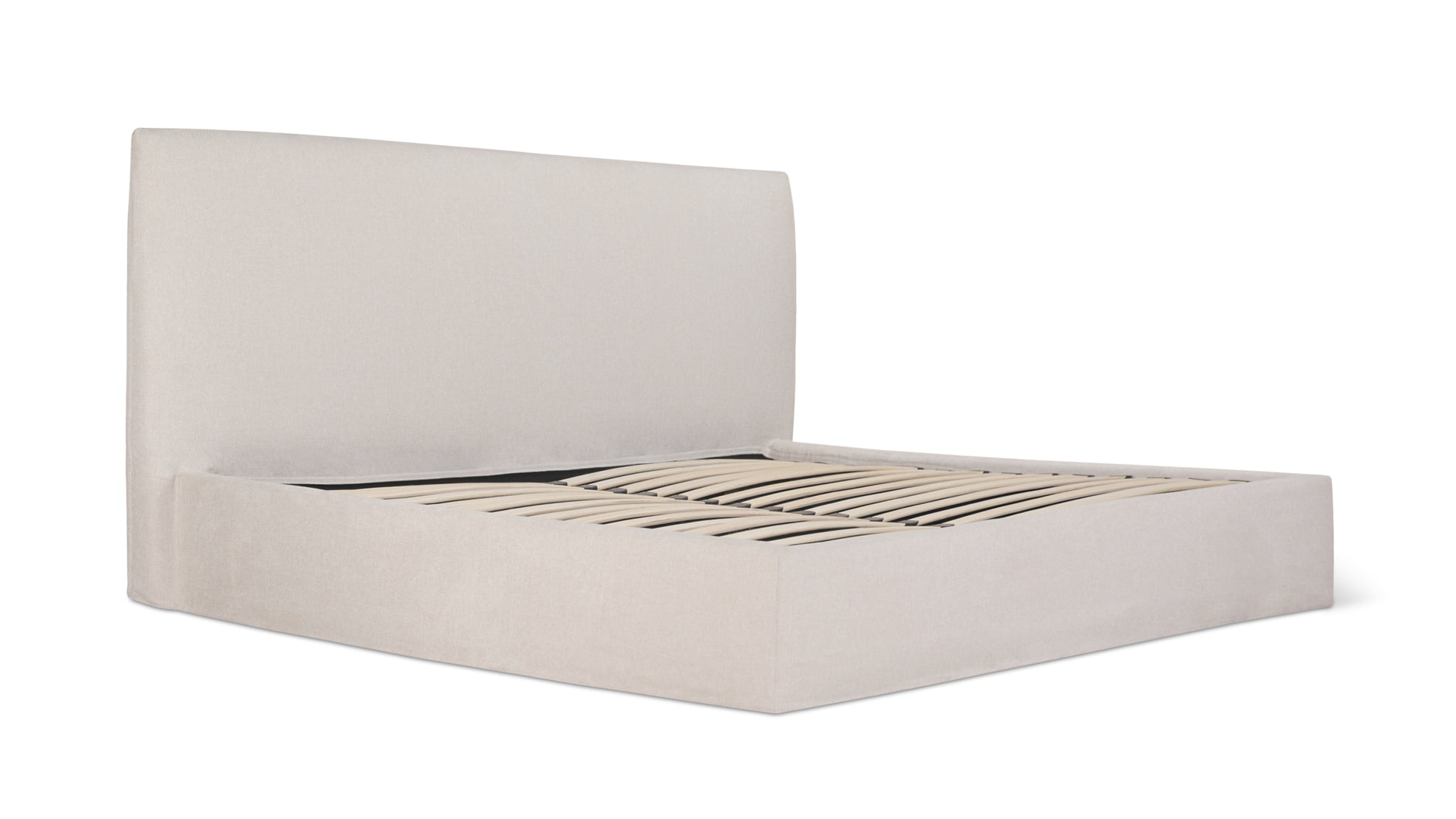 Lit coffre Wave, Queen, Latte