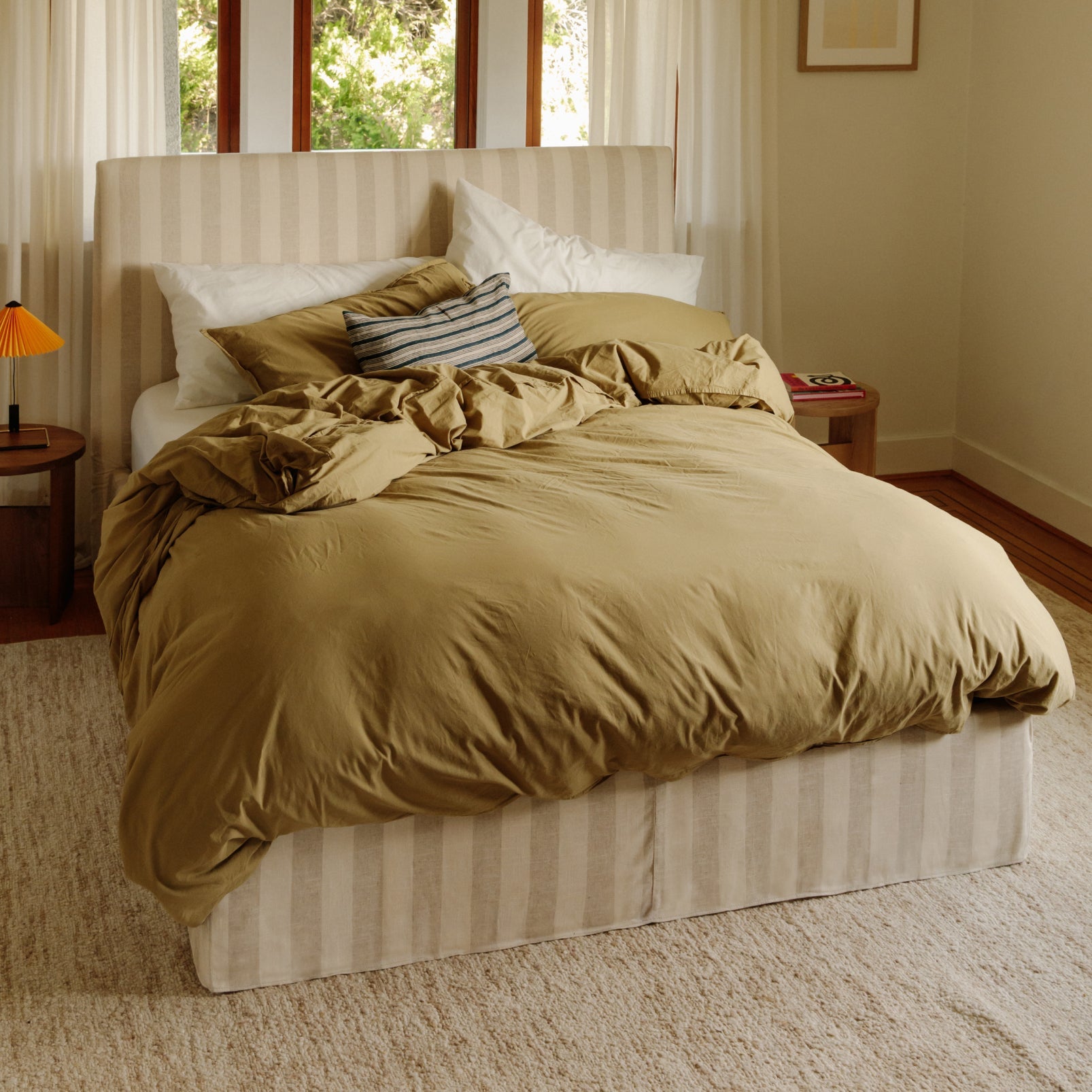 Lit coffre Wave, Queen, rayures Dover