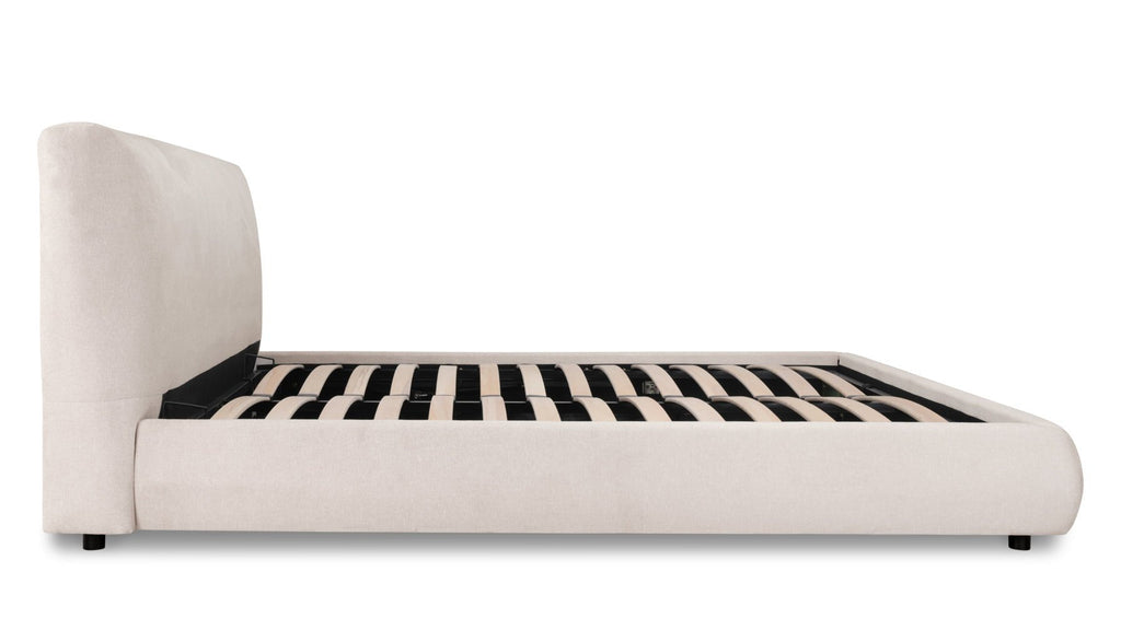 Lit de rêve avec rangement, Queen, Latte