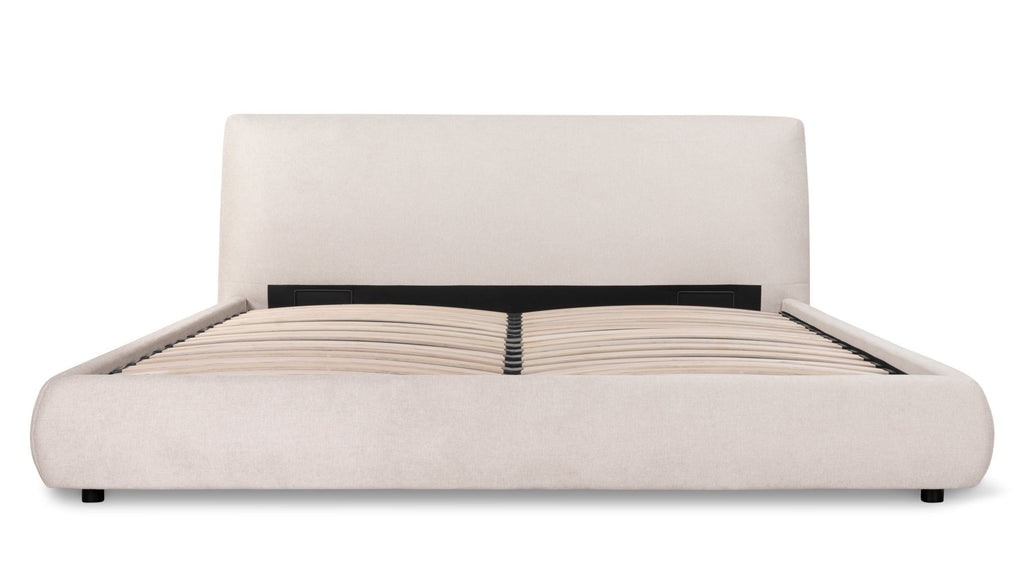 Lit de rêve avec rangement, Queen, Latte