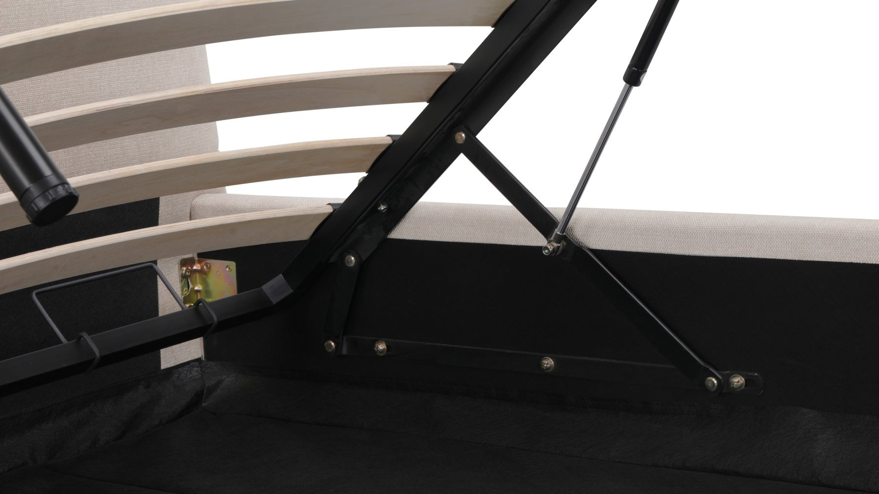 Lit de rêve avec rangement, Queen, Latte